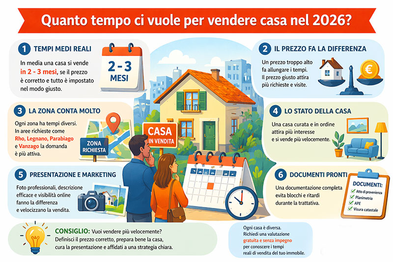 Quanto tempo ci vuole per vendere casa nel 2026?