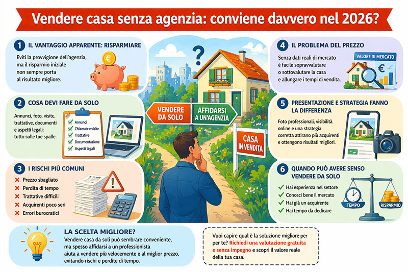Vendere casa senza agenzia: conviene davvero nel 2026?