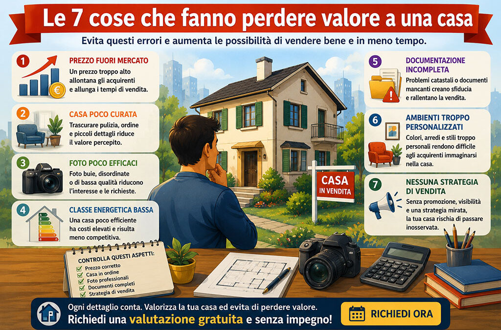 Le 7 cose che fanno perdere valore a una casa