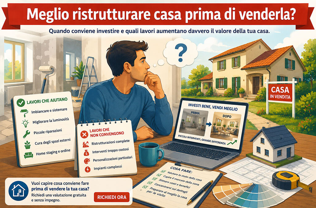 Meglio ristrutturare casa prima di venderla?
