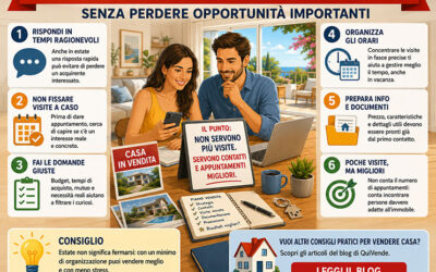 Vendere casa d’estate: come gestire contatti e visite senza perdere opportunità